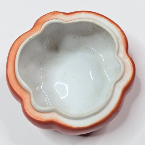 Antique 1910s Royal Bayreuth Porcelain Tomato/Pepper Trinket Box Collectible Red - Picture 6 of 10